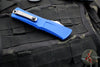 Microtech Combat Troodon Gen III OTF Knife- Double Edge- Navy Blue Handle- Stonewash Full Serrated Blade 1142-12 NA Gen III 2024