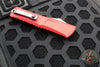 Microtech Combat Troodon Gen III OTF Knife- Double Edge- Red Handle- Stonewash Full Serrated Blade 1142-12 RD Gen III 2024