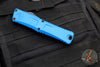 Microtech Combat Troodon Gen III OTF Knife- Double Edge- Blue Handle- Black Plain Edge Blade 1142-1 BL Gen III 2024