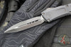 Microtech Combat Troodon Gen III OTF Knife- Double Edge-Shadow Edition- Black Handle- Black DLC Plain Edge Blade 1142-1 DLCTSH Gen III