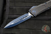 Microtech Combat Troodon Gen III OTF Knife- Double Edge- Black Finished Handle- Blue Plain Edge Blade And Accents 1142-1 NASK GEN III