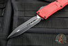 Microtech Combat Troodon Gen III OTF Knife- Double Edge- Red Handle- Black Plain Edge Blade 1142-1 RD Gen III 2024