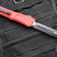 Microtech Combat Troodon Gen III OTF Knife- Double Edge- Red Handle- Black Plain Edge Blade 1142-1 RD Gen III 2024