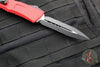 Microtech Combat Troodon Gen III OTF Knife- Double Edge- Red Handle- Black Plain Edge Blade 1142-1 RD Gen III 2024