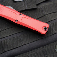 Microtech Combat Troodon Gen III OTF Knife- Double Edge- Red Handle- Black Plain Edge Blade 1142-1 RD Gen III 2024