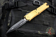 Microtech Combat Troodon Gen III OTF Knife- Double Edge- Tan Handle- Black Plain Edge Blade 1142-1 TA Gen III 2024