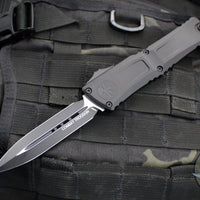 Microtech Combat Troodon Gen III OTF Knife- Double Edge- Tactical- Black Handle- Black Plain Edge Blade 1142-1 T Gen III 2024