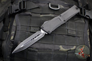 Microtech Combat Troodon Gen III OTF Knife- Double Edge- Tactical- Black Handle- Black Plain Edge Blade 1142-1 T Gen III