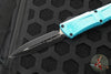 Microtech Combat Troodon Gen III OTF Knife- Double Edge- Turquoise Handle- Black Plain Edge Blade 1142-1 TQ Gen III