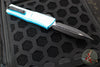 Microtech Combat Troodon Gen III OTF Knife- Double Edge- Turquoise Handle- Black Plain Edge Blade 1142-1 TQ Gen III