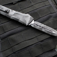 Microtech Combat Troodon Gen III OTF Knife- Double Edge- Urban Camo Finished Handle- Urban Camo Plain Edge Blade 1142-1 UCS Gen III 2024