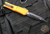 Microtech Combat Troodon Gen III OTF Knife- Double Edge- Orange Handle- Black Plain Edge Blade 1142-1 OR Gen III