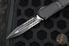 Microtech Combat Troodon Gen III OTF Knife- Double Edge- Tactical- Black Handle- Black Part Serrated Edge Blade 1142-2 T Gen III 2024