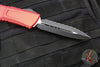 Microtech Combat Troodon Gen III OTF Knife- Double Edge- Red Handle- Black Full Serrated Edge Blade 1142-3 RD Gen III