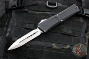 Microtech Combat Troodon Gen III OTF Knife- Double Edge- Black Handle- Satin Blade 1142-4 Gen III