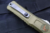 Microtech Combat Troodon Gen III OTF Knife- Double Edge- OD Green Handle- Satin Blade 1142-4 OD Gen III