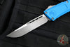 Microtech Combat Troodon Gen III OTF Knife- Single Edge- Blue Handle- Apocalyptic Blade 1143-10 APBL Gen III