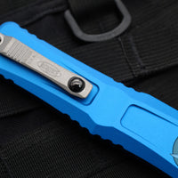 Microtech Combat Troodon Gen III OTF Knife- Single Edge- Blue Handle- Apocalyptic Blade 1143-10 APBL Gen III 2024