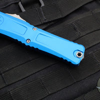 Microtech Combat Troodon Gen III OTF Knife- Single Edge- Blue Handle- Apocalyptic Blade 1143-10 APBL Gen III 2024