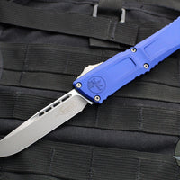 Microtech Combat Troodon Gen III OTF Knife- Single Edge- Navy Blue Finished Handle- Apocalyptic Blade 1143-10 APNA Gen III 2024