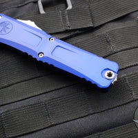 Microtech Combat Troodon Gen III OTF Knife- Single Edge- Navy Blue Finished Handle- Apocalyptic Blade 1143-10 APNA Gen III 2024