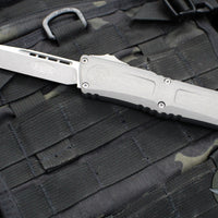Microtech Combat Troodon Gen III OTF Knife- Single Edge- Natural Clear Finished Handle- Apocalyptic Blade 1143-10 APNC Gen III 2024