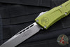 Microtech Combat Troodon Gen III OTF Knife- Single Edge- Green Handle- Apocalyptic Blade 1143-10 APOD Gen III 2024