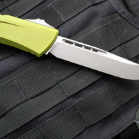 Microtech Combat Troodon Gen III OTF Knife- Single Edge- Green Handle- Apocalyptic Blade 1143-10 APOD Gen III 2024