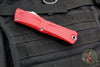 Microtech Combat Troodon Gen III OTF Knife- Single Edge- Red Handle- Apocalyptic Plain Edge Blade 1143-10 APRD Gen III 2024