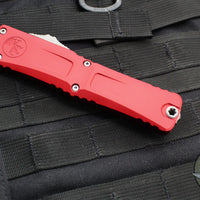 Microtech Combat Troodon Gen III OTF Knife- Single Edge- Red Handle- Apocalyptic Plain Edge Blade 1143-10 APRD Gen III 2024