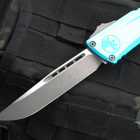 Microtech Combat Troodon Gen III OTF Knife- Single Edge- Turquoise Handle- Apocalyptic Blade 1143-10 APTQ Gen III 2024