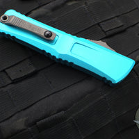 Microtech Combat Troodon Gen III OTF Knife- Single Edge- Turquoise Handle- Apocalyptic Blade 1143-10 APTQ Gen III 2024