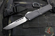 Microtech Combat Troodon Gen III OTF Knife- Single Edge- Black Handle- Stonewash Blade 1143-10 Gen III 2024
