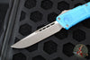 Microtech Combat Troodon Gen III OTF Knife- Single Edge- Marbled Blue Handle- Apocalyptic Blade 1143-10 MBL Gen III