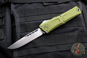 Microtech Combat Troodon Gen III OTF Knife- Single Edge- OD Green Handle- Stonewash Blade 1143-10 OD Gen III 2024