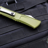 Microtech Combat Troodon Gen III OTF Knife- Single Edge- OD Green Handle- Stonewash Blade 1143-10 OD Gen III 2024