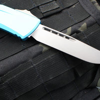 Microtech Combat Troodon Gen III OTF Knife- Single Edge- Turquoise Handle- Stonewash Blade 1143-10 TQ Gen III 2024