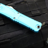 Microtech Combat Troodon Gen III OTF Knife- Single Edge- Turquoise Handle- Stonewash Blade 1143-10 TQ Gen III 2024