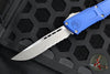 Microtech Combat Troodon Gen III OTF Knife- Single Edge- Navy Blue Finished Handle- Apocalyptic Part Serrated Blade 1143-11 APNA Gen III 2024