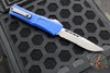 Microtech Combat Troodon Gen III OTF Knife- Single Edge- Navy Blue Finished Handle- Apocalyptic Part Serrated Blade 1143-11 APNA Gen III 2024