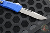 Microtech Combat Troodon Gen III OTF Knife- Single Edge- Navy Blue Finished Handle- Apocalyptic Part Serrated Blade 1143-11 APNA Gen III 2024