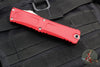 Microtech Combat Troodon Gen III OTF Knife- Single Edge- Red Handle- Stonewash Part Serrated Blade 1143-11 RD Gen III 2024