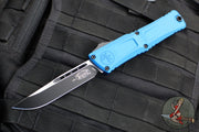 Microtech Combat Troodon Gen III OTF Knife- Single Edge- Blue Handle- Black Plain Edge Blade 1143-1 BL Gen III 2024