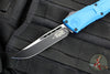 Microtech Combat Troodon Gen III OTF Knife- Single Edge- Blue Handle- Black Plain Edge Blade 1143-1 BL Gen III 2024