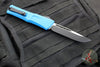 Microtech Combat Troodon Gen III OTF Knife- Single Edge- Blue Handle- Black Plain Edge Blade 1143-1 BL Gen III 2024