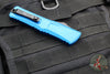 Microtech Combat Troodon Gen III OTF Knife- Single Edge- Blue Handle- Black Plain Edge Blade 1143-1 BL Gen III 2024