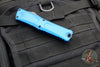 Microtech Combat Troodon Gen III OTF Knife- Single Edge- Blue Handle- Black Plain Edge Blade 1143-1 BL Gen III 2024