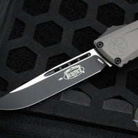 Microtech Combat Troodon Gen III OTF Knife- Single Edge- Natural Clear Finished Handle- Black Plain Edge Blade 1143-1 NC Gen III 2024