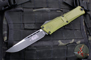 Microtech Combat Troodon Gen III OTF Knife- Single Edge- OD Green Handle- Black Plain Edge Blade 1143-1 OD Gen III 2024