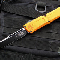 Microtech Combat Troodon Gen III OTF Knife- Single Edge- Orange Handle- Black Plain Edge Blade 1143-1 OR Gen III